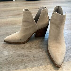 Vince Camuto Beige Ankle Boots